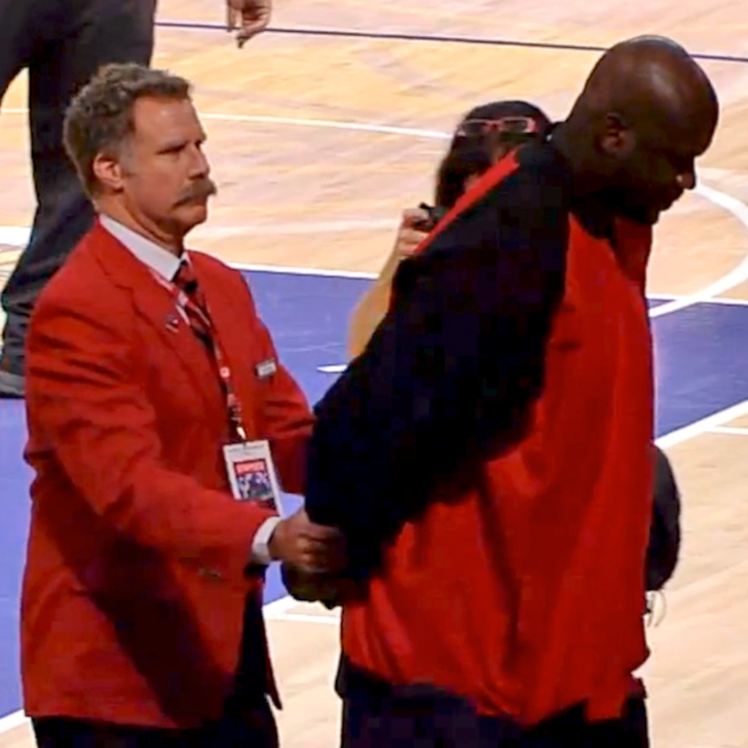 Will Ferrell Tosses Shaq From Lakers Game E! Online